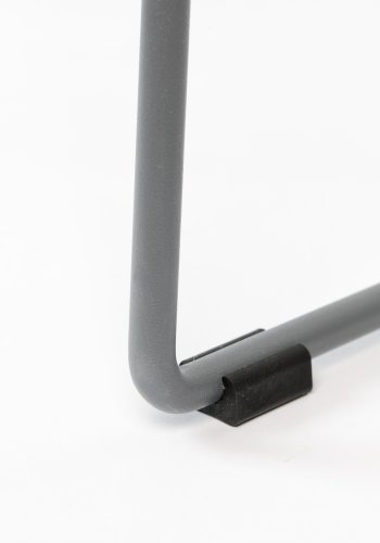 WHITE LABEL LIVING Tango spisebordsstol, m. armln - gr polypropylen og stl