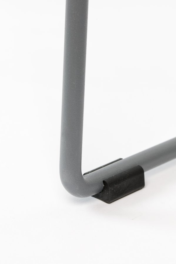 WHITE LABEL LIVING Tango spisebordsstol, m. armln - gr polypropylen og stl