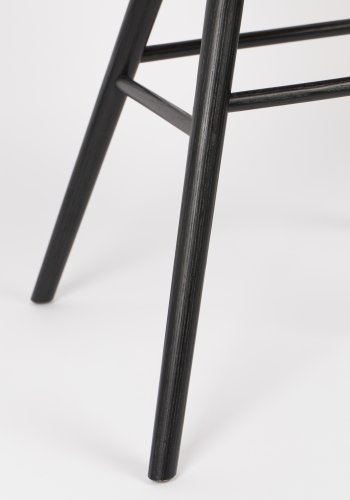 ZUIVER Albert Kuip Soft lnestol, m. armln - lysegr polyester og sort asketr