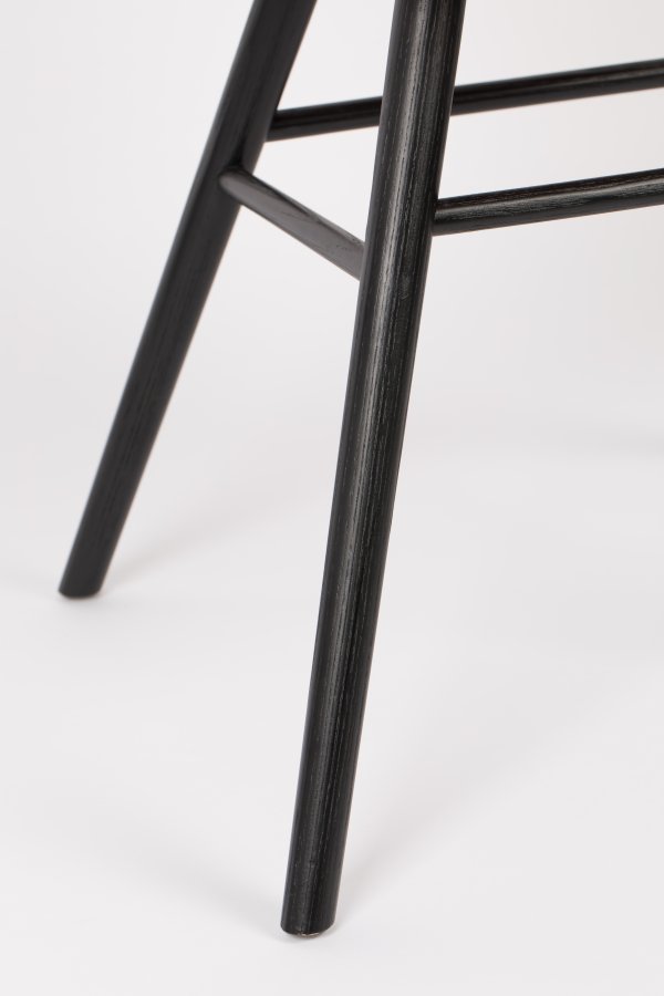 ZUIVER Albert Kuip Soft lnestol, m. armln - beige polyester og sort asketr