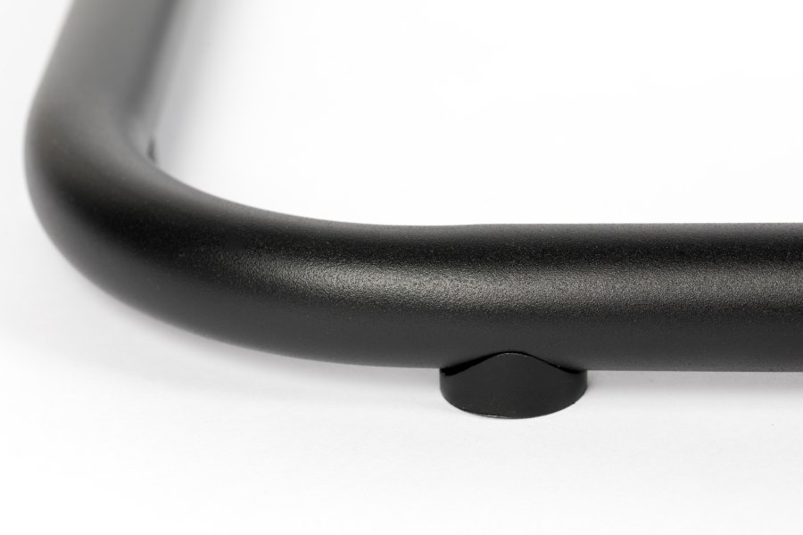 ZUIVER Thirsty spisebordsstol, m. armln, stabelbar - blended bl genbrugt PET og sort stl