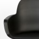 ZUIVER Albert Kuip spisebordsstol, m. armln - sort plastik og sort asketr