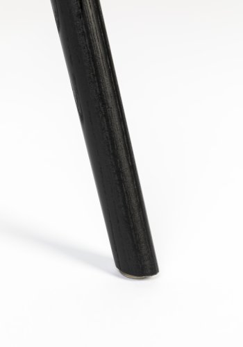 ZUIVER Albert Kuip spisebordsstol, m. armln - sort plastik og sort asketr