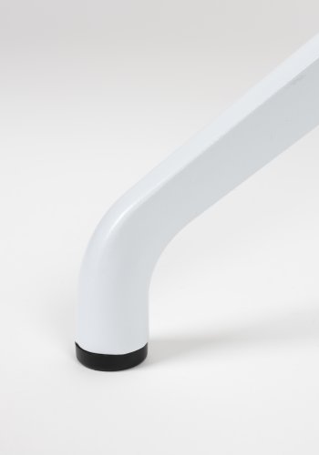 ZUIVER Albert Kuip spisebordsstol, m. armln og drejefunktion - hvid polyester og hvid aluminium