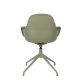 ZUIVER Albert Kuip spisebordsstol, m. armln og drejefunktion - grn polyester og grn aluminium