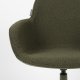 ZUIVER Albert Kuip spisebordsstol, m. armln og drejefunktion - grn polyester og grn aluminium