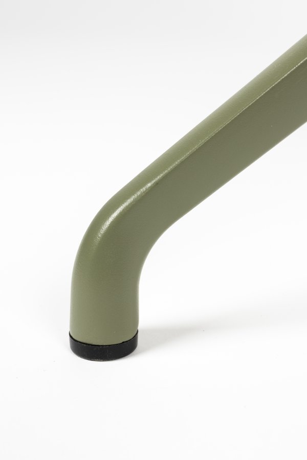 ZUIVER Albert Kuip spisebordsstol, m. armln og drejefunktion - grn polyester og grn aluminium