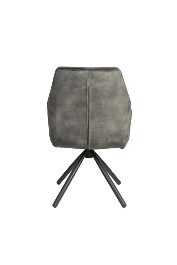 WHITE LABEL LIVING Jamie spisebordsstol, m. armln - mos polyester og metal