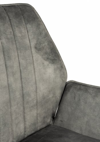 WHITE LABEL LIVING Jamie spisebordsstol, m. armln - mos polyester og metal