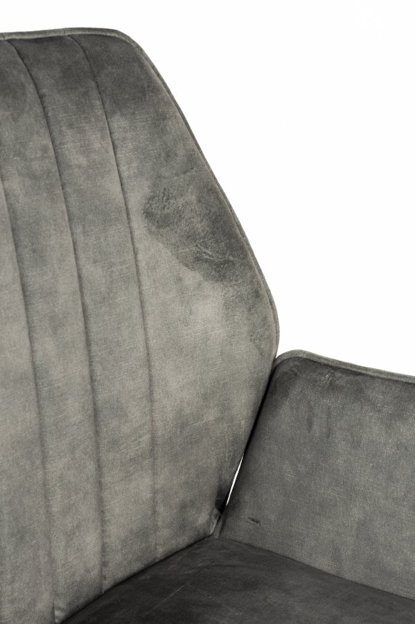 WHITE LABEL LIVING Jamie spisebordsstol, m. armln - mos polyester og metal