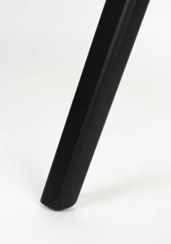 ZUIVER Flexback spisebordsstol, m. armln - sort bouclé og sort bgetr