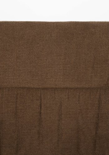 WHITE LABEL LIVING Daley spisebordsstol, m. armln - beige/brun polyester og sort jern