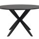 ROWICO Calverton spisebord, rund - sort egefiner og eg (120)