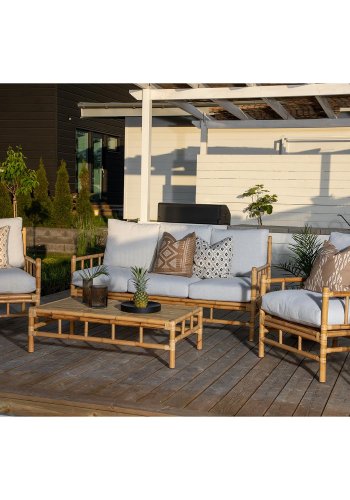 VENTURE DESIGN Cane Sofa Table - 70*120cm Bamboo