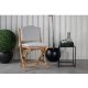 VENTURE DESIGN Cane foldestol til haven, m. hynde - gr stof, natur bambus og rattan