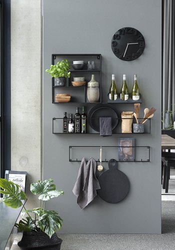 CANETT Vega kvadratisk vgreol - sort jern