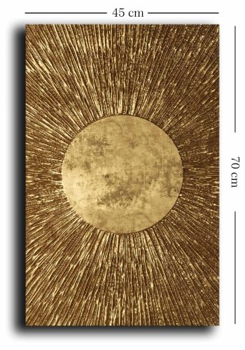 NORDVÄRK 4570NISC billede, rektangulr - guld lrred (70x45)