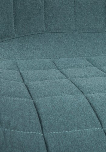 ZUIVER OMG kontorstol, hjdejusterbar, m. hjul - bl polyester og sort metal