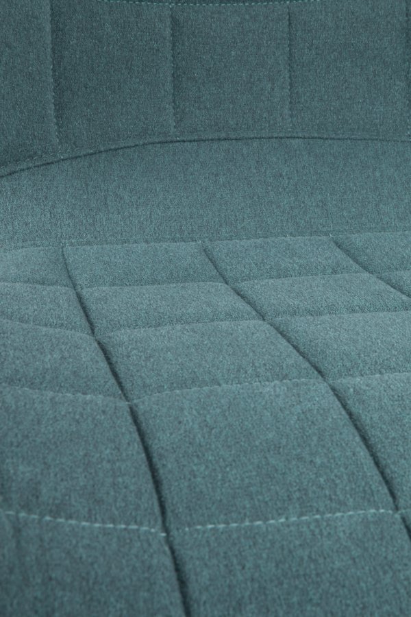 ZUIVER OMG kontorstol, hjdejusterbar, m. hjul - bl polyester og sort metal