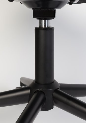 ZUIVER OMG kontorstol, hjdejusterbar, m. hjul - bl polyester og sort metal