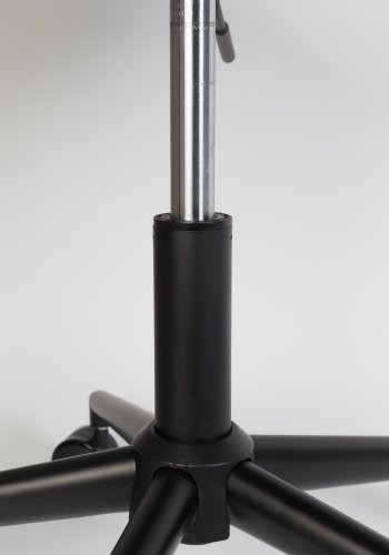ZUIVER OMG kontorstol, hjdejusterbar, m. hjul - bl polyester og sort metal