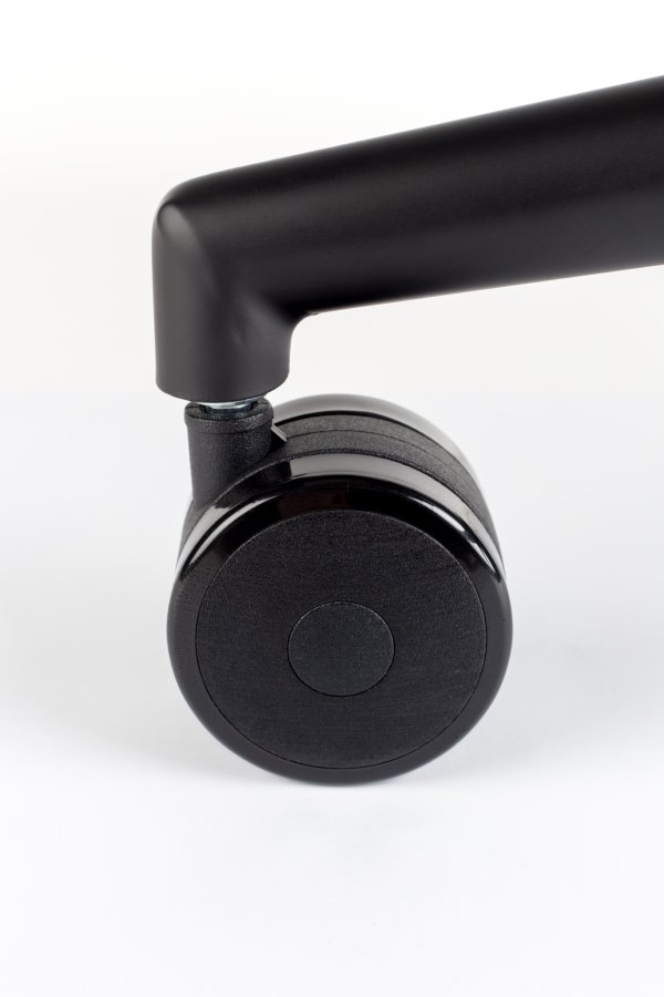 ZUIVER OMG kontorstol, hjdejusterbar, m. hjul - bl polyester og sort metal