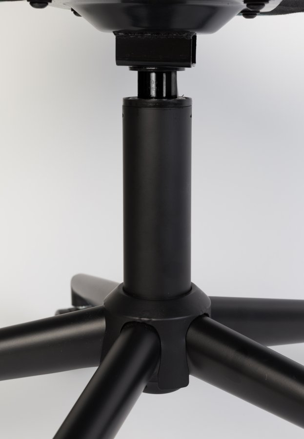 ZUIVER OMG LL kontorstol, hjdejusterbar, m. hjul - brun PU og sort metal