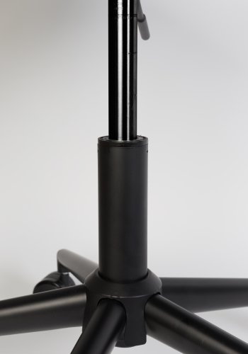 ZUIVER OMG LL kontorstol, hjdejusterbar, m. hjul - brun PU og sort metal