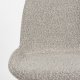 ZUIVER Albert Kuip kontorstol, m. hjul - taupe polyester og taupe aluminium