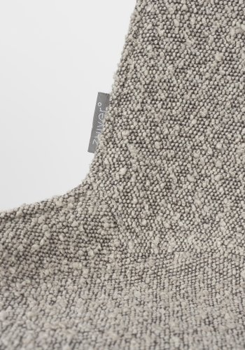 ZUIVER Albert Kuip kontorstol, m. hjul - taupe polyester og taupe aluminium