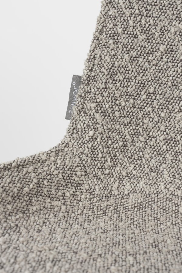 ZUIVER Albert Kuip kontorstol, m. hjul - taupe polyester og taupe aluminium