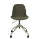 ZUIVER Albert Kuip kontorstol, m. hjul - grn polyester og grn aluminium