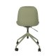 ZUIVER Albert Kuip kontorstol, m. hjul - grn polyester og grn aluminium