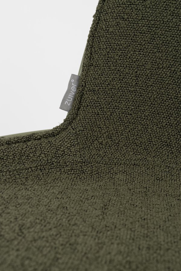 ZUIVER Albert Kuip kontorstol, m. hjul - grn polyester og grn aluminium