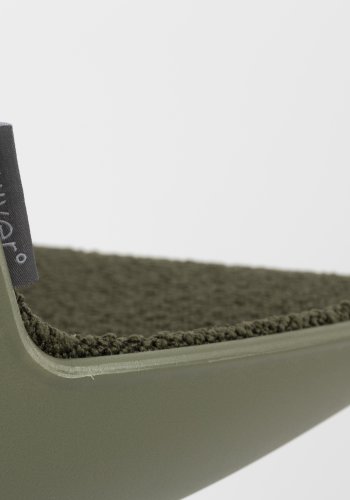 ZUIVER Albert Kuip kontorstol, m. hjul - grn polyester og grn aluminium