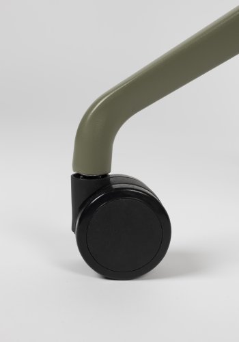 ZUIVER Albert Kuip kontorstol, m. hjul - grn polyester og grn aluminium