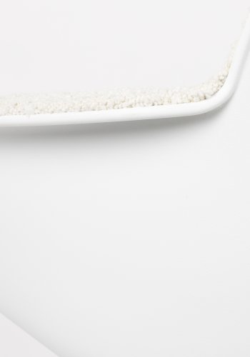 ZUIVER Albert Kuip kontorstol, m. armln og hjul - hvid polyester og hvid aluminium