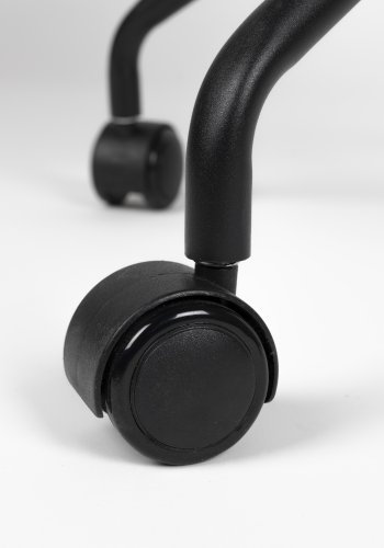 WHITE LABEL LIVING Junzo kontorstol, m. armln og hjul - gr fljl og stl