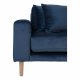 HOUSE NORDIC Lido sofa, m. hjrevendt chaiselong - mrkebl velour 