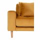 HOUSE NORDIC Lido sofa, m. hjrevendt chaiselong - sennepsgul velour 