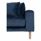 HOUSE NORDIC Lido sofa, m. venstrevendt chaiselong - mrkeblt velour 