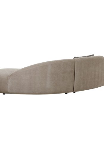 HOUSE NORDIC Sofa med 2 puder, chenille, natur, HN1256