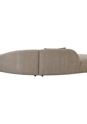 HOUSE NORDIC Sofa med 2 puder, chenille, natur, HN1256