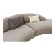 HOUSE NORDIC Sofa med 2 puder, chenille, natur, HN1256