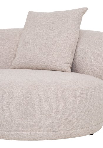 HOUSE NORDIC  Kingston Sofa - Sofa med 2 puder, venstrevendt, natur, HN1295