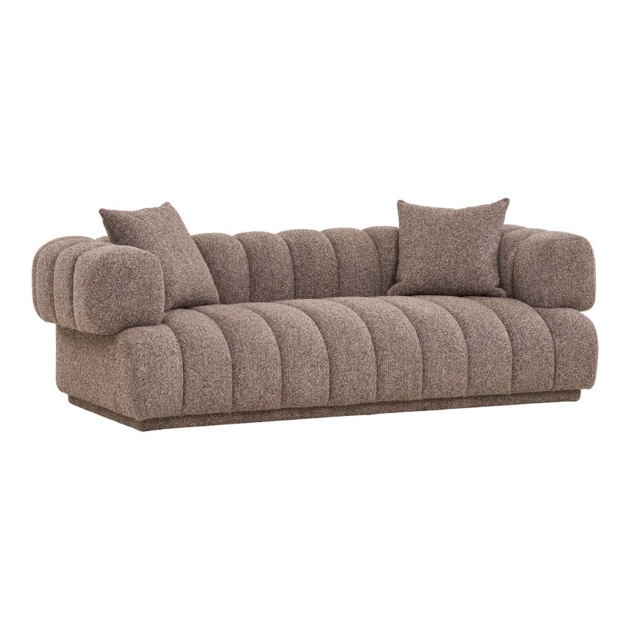 HOUSE NORDIC  Aurora Sofa - Sofa med 2 puder, brun, HN1296