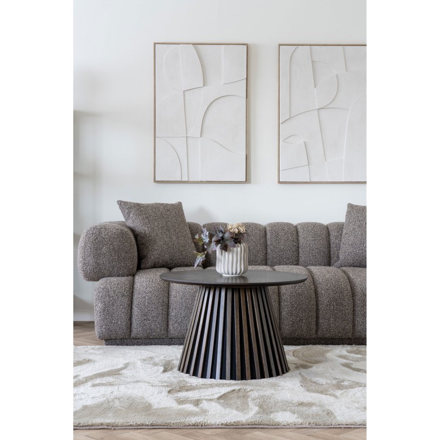 HOUSE NORDIC  Aurora Sofa - Sofa med 2 puder, brun, HN1296