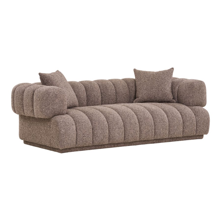 HOUSE NORDIC  Aurora Sofa - Sofa med 2 puder, brun, HN1296