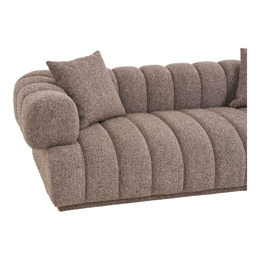 HOUSE NORDIC  Aurora Sofa - Sofa med 2 puder, brun, HN1296