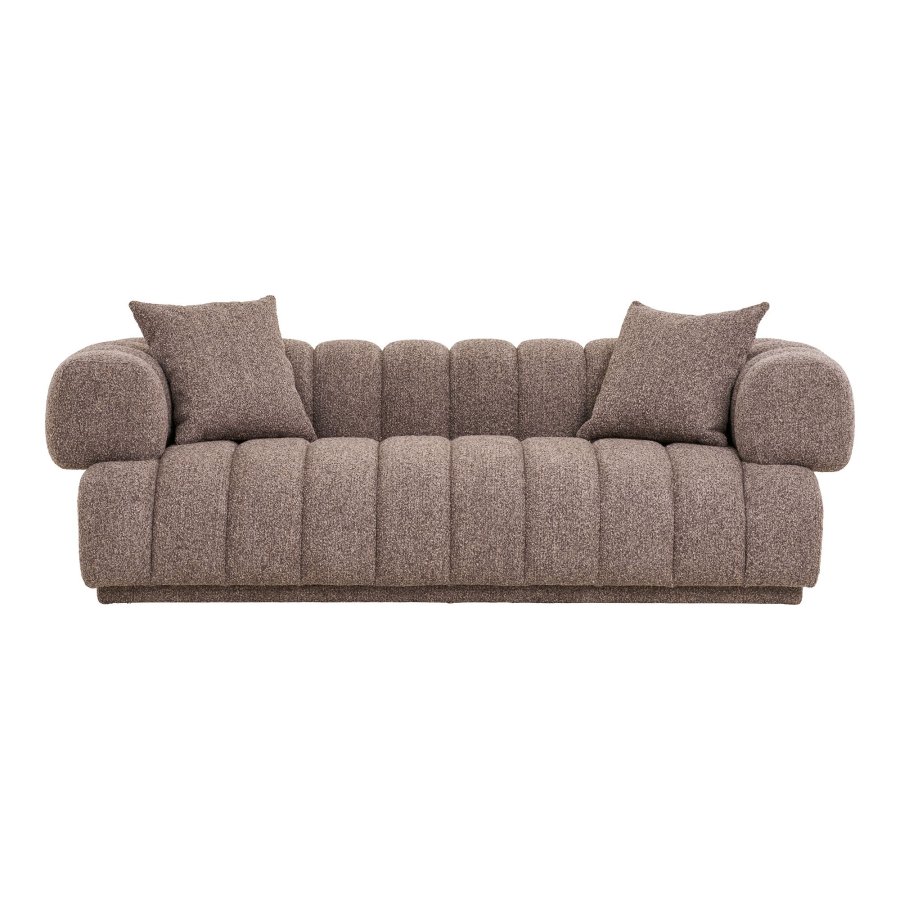 HOUSE NORDIC  Aurora Sofa - Sofa med 2 puder, brun, HN1296